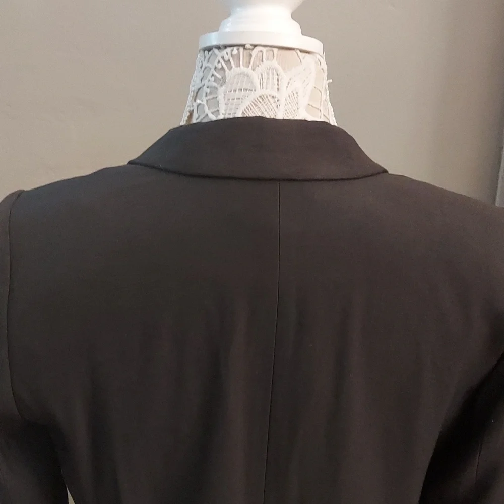 NWT LOFT Olive Green Open Front 3/4 Length Sleeve sz 8P Blazer - Picture 11 of 13